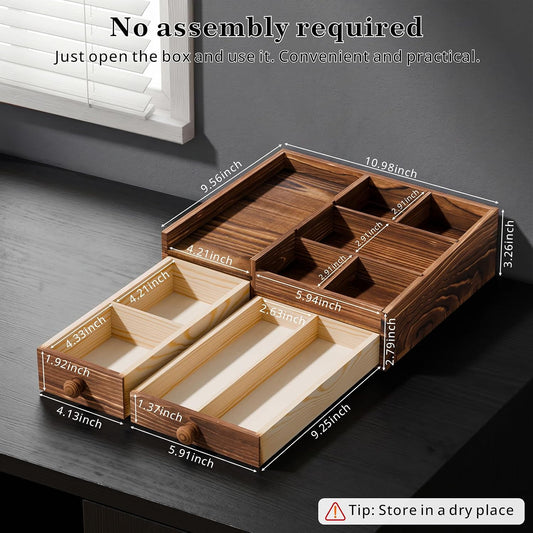 Refined Wooden Cologne Organizer